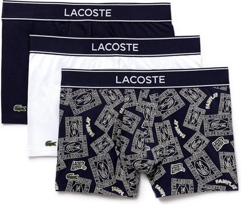 Lacoste - Maat XS - Heren 3-pack Short - Navy/Wit, Kleding | Heren, Ondergoed, Verzenden