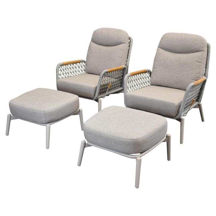 Monza balkonset 4 delig verstelbaar latte rope, Tuin en Terras, Tuinsets en Loungesets, Nieuw, Ophalen of Verzenden