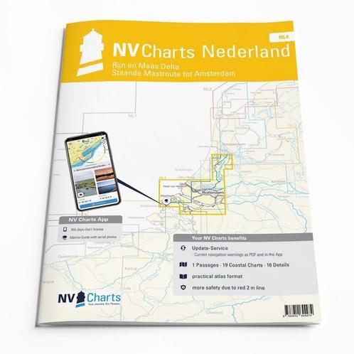 NV. Atlas NL4 Rijn en Maas Delta, Watersport en Boten, Navigatiemiddelen en Scheepselektronica, Ophalen of Verzenden