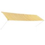 Zonwering 400cm Geel/Wit | Super Deal! Retourdeal 55%, Nieuw, Ophalen of Verzenden, 250 cm tot 450 cm, Uitvalscherm