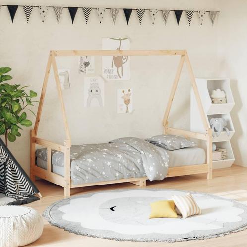 vidaXL Kinderbedframe 80x160 cm massief grenenhout, Kinderen en Baby's, Kinderkamer | Bedden, Nieuw, Verzenden
