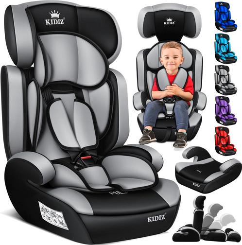 KIDIZ® Autostoeltje - 5-punts veiligheidsgordel - Grijs, Hobby en Vrije tijd, Overige Hobby en Vrije tijd, Nieuw, Verzenden