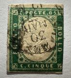 Italiaanse oude staten - Sardinië 1855 - Sardinië 5 cent, Gestempeld