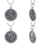 Echt zilveren ronde sterrenbeeld kettinghanger, Sieraden, Tassen en Uiterlijk, Kettinghangers, Verzenden, Nieuw, Zilver