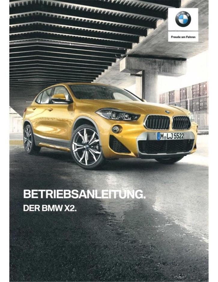 2019 BMW X2 INSTRUCTIEBOEKJE DUITS, Auto diversen, Handleidingen en Instructieboekjes