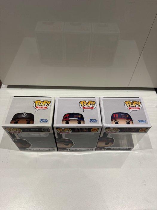 Funko - Funko Pop Max verstappen 03 Sergio Perez 04 Lewis, Antiek en Kunst, Antiek | Speelgoed