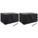 vidaXL Tuinmeubelhoezen 2 st 8 ogen 180x70x90 cm, Verzenden, Nieuw