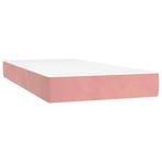 Pocketveringmatras 90x190x20 cm fluweel roze (Slaapkamer), Nieuw, Verzenden