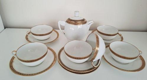 Limoges - Marent Chaufriasse Limoges-France - Koffieservies, Antiek en Kunst, Antiek | Meubels | Tafels