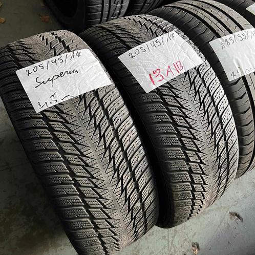 2 x Superia 205-45-17 Winterbanden 4,5mm, Auto-onderdelen, Banden en Velgen, 17 inch, Winterbanden, 205 mm, Personenwagen, Gebruikt
