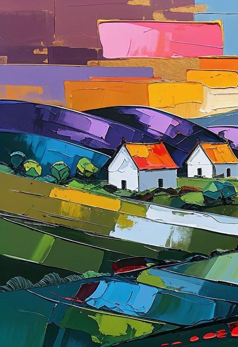 LuisonArt - Arcobaleno Silente - XXL, Antiek en Kunst, Kunst | Schilderijen | Modern
