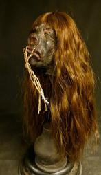 Gekrompen hoofd Tsantsa replica Taxidermie replica montage -, Nieuw