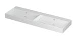 Wastafel Unlimited Porselein dubbel zonder kraangat 140 cm x, Doe-het-zelf en Verbouw, Sanitair, Ophalen of Verzenden, Nieuw, Overige typen