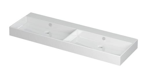 Wastafel Unlimited Porselein dubbel zonder kraangat 140 cm x, Doe-het-zelf en Verbouw, Sanitair, Overige typen, Nieuw, Ophalen of Verzenden