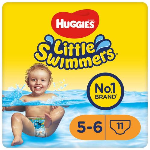 3x Huggies Little Swimmers maat 5-6 (12-18 kg) 11 stuks, Kinderen en Baby's, Badjes en Verzorging, Nieuw, Verzenden