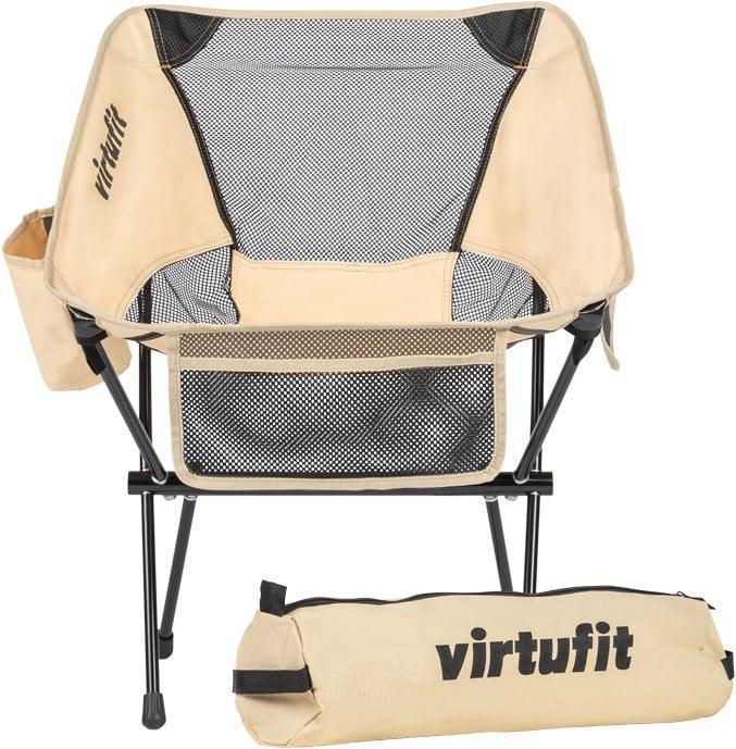 VirtuFit Camping Stoel Compact- Beige, Vakantie, Vakantie | Zon en Strand