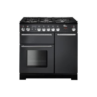 Falcon Infusion 90 Gas slate, Witgoed en Apparatuur, Fornuizen, Inbouw, 5 kookzones of meer, Grill, Hete lucht, Nieuw, Gas, 85 tot 90 cm