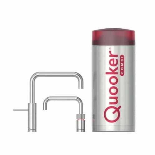 €1579 QUOOKER COMBI NORDIC SQUARE TWINTAP RVS - 22NSRVSTT, Huis en Inrichting, Keuken | Keukenbenodigdheden, Ophalen of Verzenden