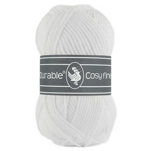 Durable Cosy Fine - 310 white - Katoen/Acryl Garen, Hobby en Vrije tijd, Breien en Haken, Ophalen of Verzenden