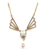 Zonder minimumprijs - Halsketting - 9 kt. Geel goud Opaal -, Nieuw