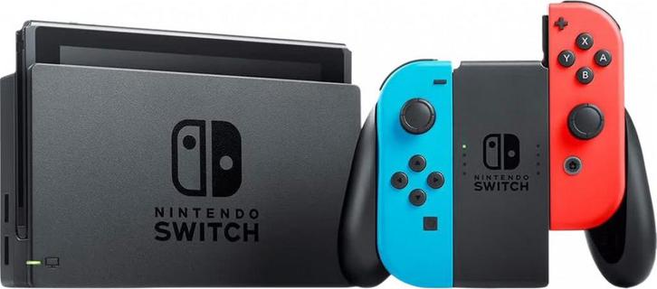 Nintendo Switch - Red/Blue (Nintendo Switch), Spelcomputers en Games, Spelcomputers | Nintendo Switch, Gebruikt, Verzenden