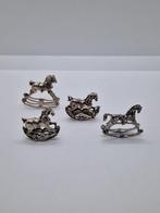 Miniatuur beeldje - Cavallo a dondolo (4) - Zilver