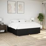 vidaXL Bedframe zonder matras stof zwart 180x200 cm, Eenpersoons, Verzenden, Zwart, Nieuw