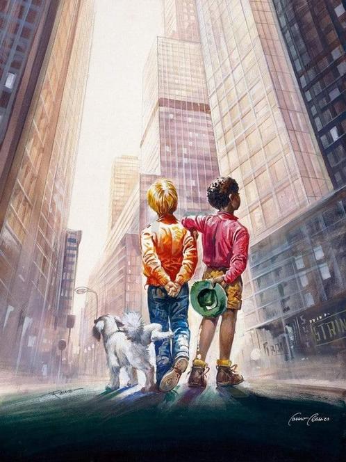 Kunstdruk Renato Casaro - Lollipop 60x80cm, Huis en Inrichting, Woonaccessoires | Schilderijen, Tekeningen en Foto's, Nieuw, Verzenden