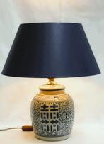 Lamp - Messing, Porselein - gemaakt in Duitsland