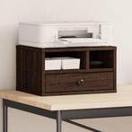 vidaXL Printerkastje 40x32x22,5 cm bewerkt hout bruin, Computers en Software, Printers, Verzenden, Nieuw