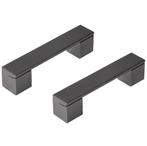 Differnz meubelgreep Tilburg 96 mm gunmetal 2 stuks, Doe-het-zelf en Verbouw, Hang- en Sluitwerk, Verzenden, Nieuw