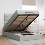 vidaXL Ottoman bed met matrassen en LEDs 120x200cm fluweel, Verzenden, Nieuw, Twijfelaar, 120 cm