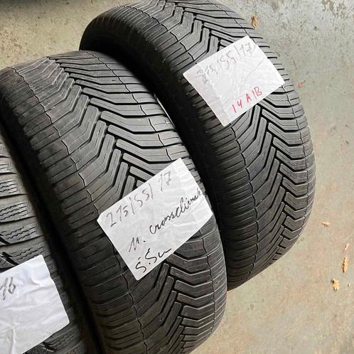 2 x Michelin CrossClimate 215-55-17 4 Seizoenbanden 5,5mm, Auto-onderdelen, Banden en Velgen, 17 inch, All Season, 215 mm, Personenwagen