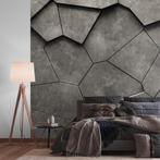 Profhome 399241-GU Fotobehang stone-look mat zwart, Verzenden