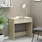 vidaXL Bureau 80x40x75 cm bewerkt hout sonoma eikenkleurig, Verzenden, Nieuw