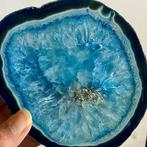 verzameling agaat schijven Mineralencollectie - Hoogte: 17