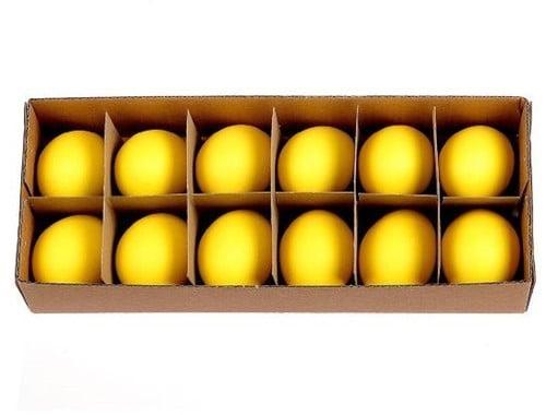 Kippeneieren Geel 12 stuks leeggeblazen voor decoratie, Huis en Inrichting, Woonaccessoires | Kunstplanten en Kunstbloemen, Nieuw
