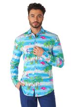 Hawaii Flamingo Overhemd Heren OppoSuits, Verzenden, Nieuw