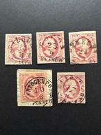 Nederland 1852 - Koning Willem III, 10 cent Plaat II met, Postzegels en Munten, Postzegels | Nederland, Gestempeld