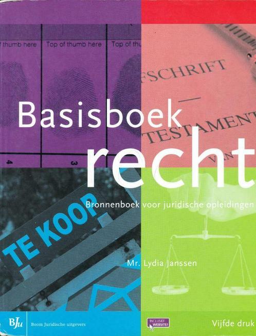 Basisboek Recht, Boeken, Studieboeken en Cursussen, Zo goed als nieuw, HBO, Ophalen of Verzenden