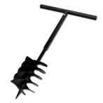 vidaXL Grondboor met handvat en schroefkop 200 mm (zwart), Tuin en Terras, Hand-tuingereedschap, Verzenden, Nieuw