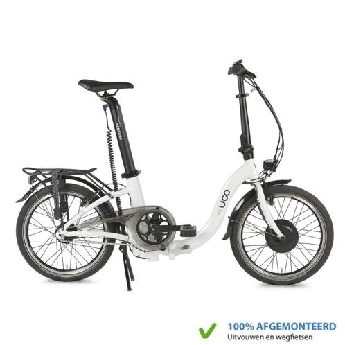 UGo Elektrische Vouwfiets Now U•GO Ei7 Pearl White, Fietsen en Brommers, Fietsen | Vouwfietsen, Nieuw