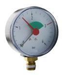 Watts CV-manometer 63 A.1/4 4 bar+groen veld, Doe-het-zelf en Verbouw, Verwarming en Radiatoren, Ophalen of Verzenden
