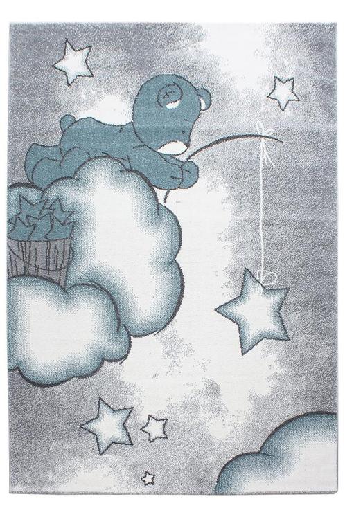 Kindervloerkleed | Kids | Beer | Blauw | 200x290 cm, Huis en Inrichting, Stoffering | Tapijten en Kleden, Verzenden