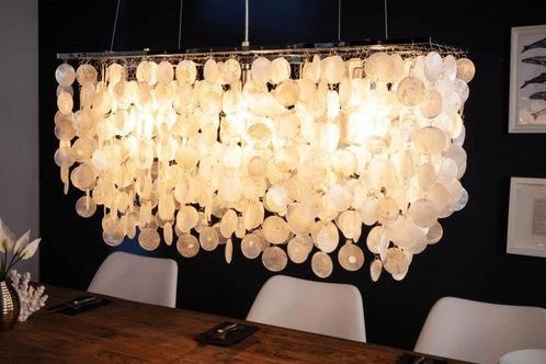 Design hanglamp SHELL REFLECTIONS 80cm schelpenlamp, Huis en Inrichting, Lampen | Hanglampen, Ophalen of Verzenden