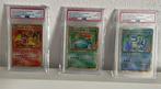 Pokémon - 3 Graded card - Charizard, Venusaur, Blastoise, Hobby en Vrije tijd, Nieuw