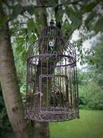 Vogelkooi - Metaal - Vogelkooi 56 cm hoog, Antiek en Kunst