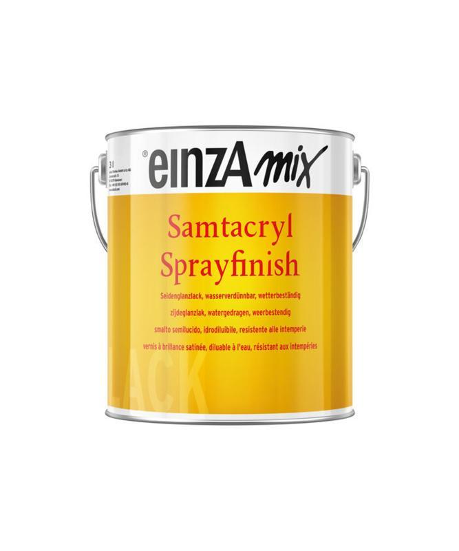 einzA Samtacryl Sprayfinish Seidenglanlak - alleen donker..., Doe-het-zelf en Verbouw, Verf, Beits en Lak, Lak, Overige kleuren
