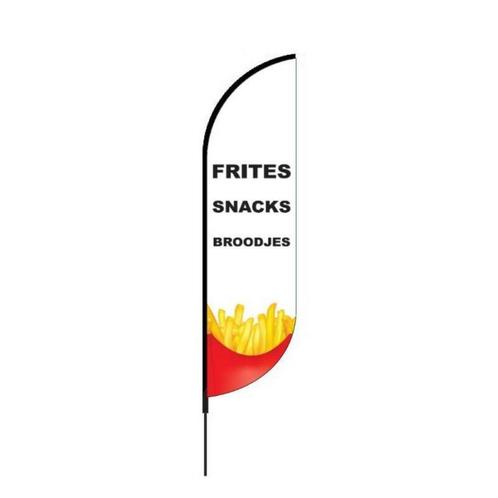 Proflag Beachflag Convex S-60 x 240 cm - Snackbar - Vlag Los, Diversen, Vlaggen en Wimpels, Nieuw, Ophalen of Verzenden