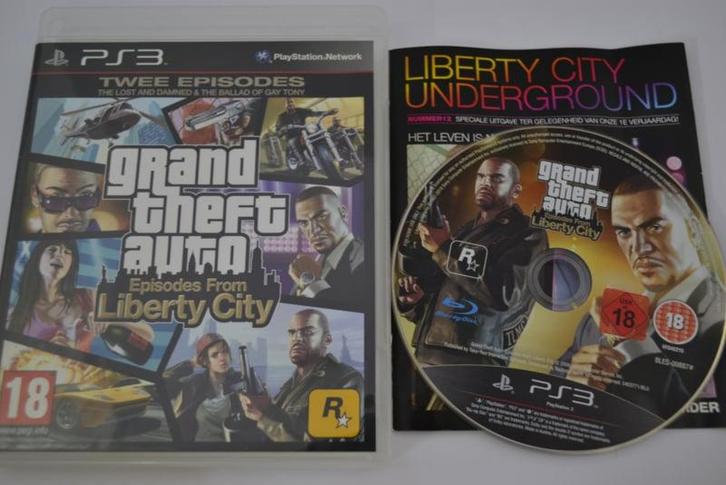 GTA - Grand Theft Auto - Episodes From Liberty City (PS3), Spelcomputers en Games, Games | Sony PlayStation 3, 1 speler, Zo goed als nieuw